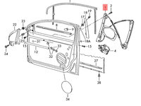 Macara geam dreapta fata Volkswagen Golf 1.9 TDI 77 KW 1K4837462B OEM 1K4837462B