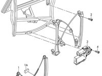 Macara geam electric dreapta 8P3837462Audi A3 2.0TDI 2004 BKD OEM 8P3837462