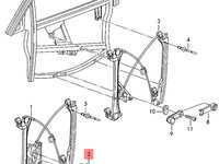 Macara spate Audi A3 8L 1.9 TDI hatchback OEM 8L4959801A