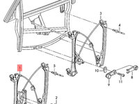 Macara stanga fata Audi A6 4B 2002 2003 Sedan OEM 4B0837461