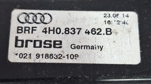 Macara usa fata dreapta Audi A8 4H 3.0 Motorina 2015, 4H0837462B