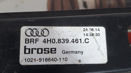 Macara usa spate stanga Audi A8 4H 3.0 Motorina 2015, 4H0839461C