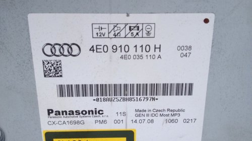 Magazie CD-uri Audi 4E0910110H 4E0035110A