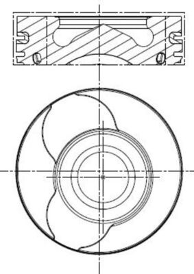 MAHLE Piston 0220102 la DACIA LOGAN pick