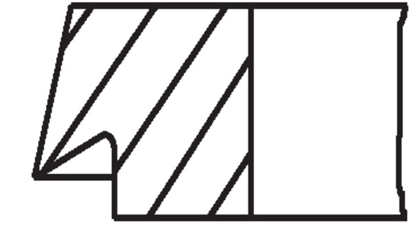 MAHLE Set segmenti piston 01108V0 la DAE