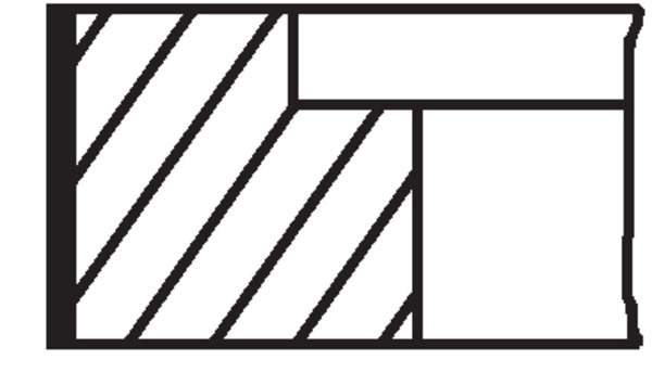 MAHLE Set segmenti piston 03475V0 la VW 