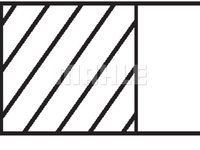 Mahle set segmenti piston pt fiat cinquecento, panda, punto, seicento