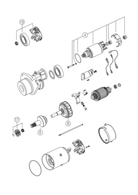 MAHLE starter MS769 model IVECO EUROTECH