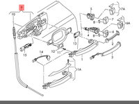 Maner exterior usa dreapta Audi A4 B8 (8K) Avant 2011 2.0 TDI OEM 8T0837886A