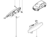 Maner exterior usa fata dreapta Dacia Duster / Renault Symbol