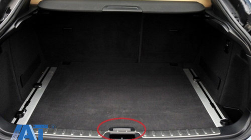 Maner interior pentru polita portbagaj Negru compatibil cu BMW Seria 5 E61 (2003-2010) X5 E70 (2007-2013) X6 E71 E72 (2008-2015)