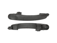 Maner usa exterioara Volkswagen Caddy Iii/Life (2k), 03.2004-06.2015, Transporter/Multivan (T5), 04.2003-2015, negru / grunduit, fara gauri pentru insertie inchizator, pentru usa culisanta