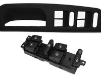 Maner Usa Interior Sofer Stanga Negru + Bloc Comenzi Geamuri Compatibil Volkswagen Bora 1998-2005 3B1867171E + 1J4 959 857 D