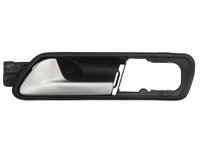 Maner usa interior Volkswagen Caddy Iii/Life (2k), 03.2004-06.2015, Caddy 3 (2k), 06.2015-, Touran (1t/1t2/1t3), 02.2003-08.2015, fata, Stanga, negru/ texturat, cu tija cromata