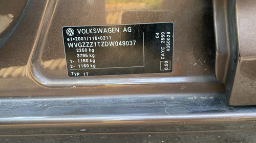 Maner usa stanga spate Volkswagen Touran 2013 Combi 1.6