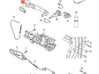 Maner usa stanga Volkswagen Passat (3C) Combi 2010 2.0 TDI OEM 3C0837209