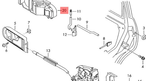 Manere exterioare Volkswagen Golf 4 (1J1) Hatchback 2001