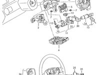 Maneta stergator Skoda Octavia 2006 hatchback SKODA OCTAVIA [ 1959 - 1971 ] OEM 1K0953519