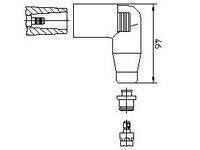 Manson cauciuc,bobina AUDI A4 limuzina (8D2, B5), VW POLO (6N1), VW POLO limuzina (6KV2) - BREMI 13552A1