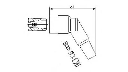 Manson cauciuc,bobina BMW 3 Compact (E36), BM