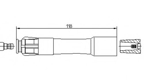 Manson cauciuc bujie 13249A1 8 BREMI pentru B