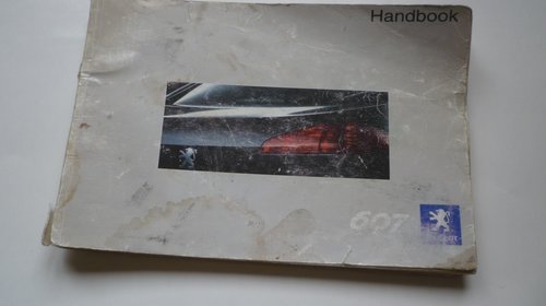 Manual carte carticica auto Handbook Peugeot 