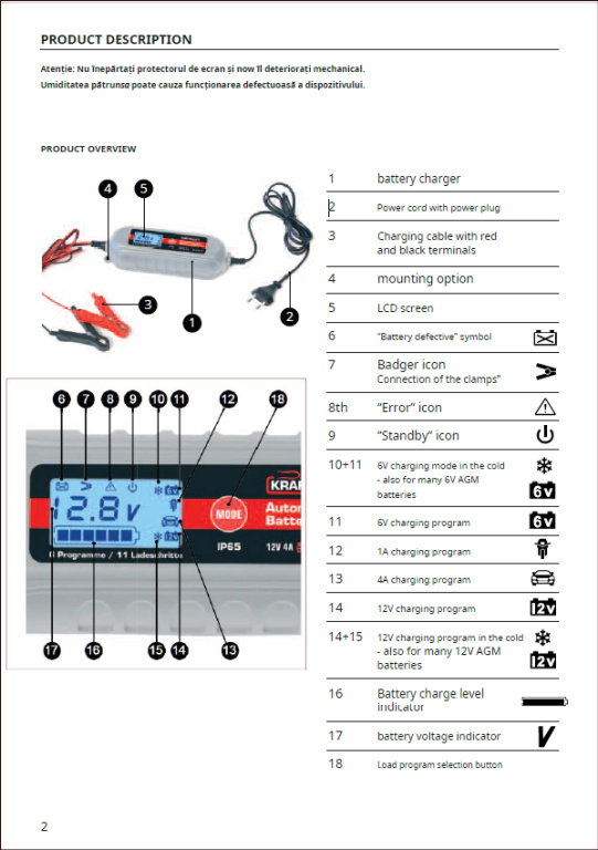 Manual de utilizare pentru redresor Dino