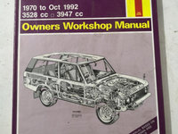 Manual RANGE Rover LAND ROVER RANGE ROVER 1970-1992