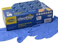 Manusi de protectie de nitril de unica folosinta MAGNETI MARELLI albastre marime L, 100 buc la cutie