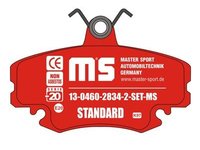 Mastersport set 4placute frana fata pt dacia,renault