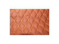 Material imitatie piele tapiterie romb maro/cusatura maro ERK AL-110817-20