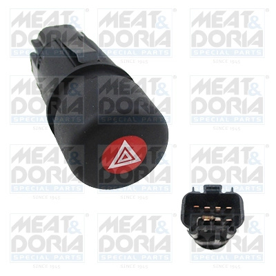 MEAT & DORIA comutator ,lumini de avarie 23636 model VOLVO V70 III (135) 2007 2008 2009 2010 2011 2012 2013 2014 2015 2016