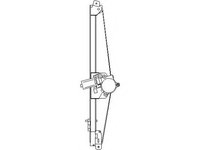 Mecanism actionare geam RENAULT TRAFIC II bus (JL), RENAULT TRAFIC II Van (FL), OPEL VIVARO caroserie (F7) - TOPRAN 207 363