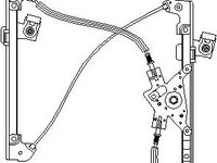 Mecanism actionare geam SEAT CORDOBA limuzina (6K1, 6K2), SEAT IBIZA Mk II (6K1), VW POLO limuzina (6KV2) - TOPRAN 111 255