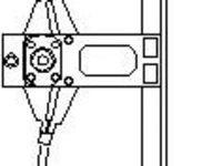 Mecanism actionare geam VW GOLF Mk III (1H1), VW GOLF Mk III Estate (1H5), VW JETTA III (1H2) - TOPRAN 103 157