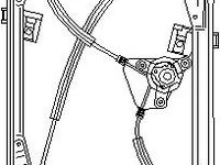 Mecanism actionare geam VW POLO (9N_), VW DERBY limuzina (9A4) - TOPRAN 111 263