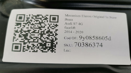 Mecanism Eleron Original In Stare Buna RS 7 Audi A7 2 (4K) 2018 2019 2020 2021 2022 9y0858605d