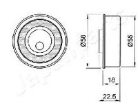 Mecanism tensionare curea distributie KIA PRO CEE'D (ED) - OEM - JAPANPARTS: BE-H22 - Cod intern: W02338406 - LIVRARE DIN STOC in 24 ore!!!