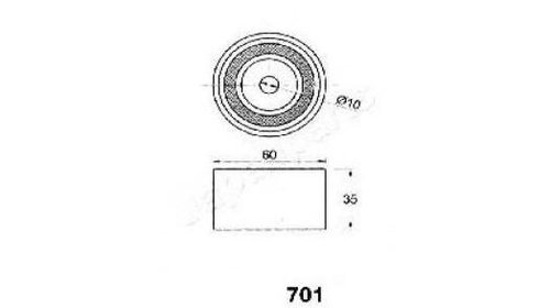 Mecanism tensionare, curea distributie Subaru IMPREZA cupe (GFC) 1993-2000 #2 03423