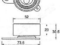 Mecanism tensionare curea distributie TOYOTA COROLLA 1,6 83- - OEM-JAPANPARTS: BE-208|BE-208 - W02276249 - LIVRARE DIN STOC in 24 ore!!!