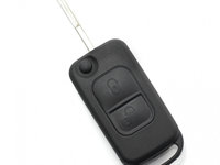 Mercedes Benz - Carcasa tip cheie briceag cu 2 butoane, lama 2 \'piste\' CC067