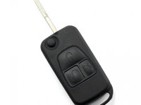 Mercedes Benz - Carcasa tip cheie briceag cu 3 butoane lama 2 piste CC066 CARGUARD