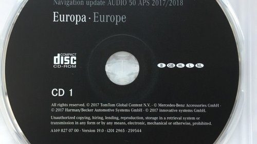 MERCEDES Dvd navigatie harti MERCEDES NTG ROMANIA 2018