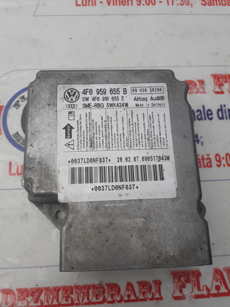 Modul airbag Audi A6 4F C6 2.0 Tdi cod 4F0959655B