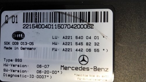 Modul baterie Mercedes S class W 221 A2215400401