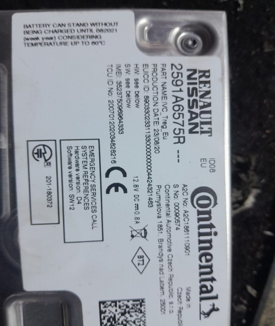 Modul Bluetooth 2591a6575r Renault Captu