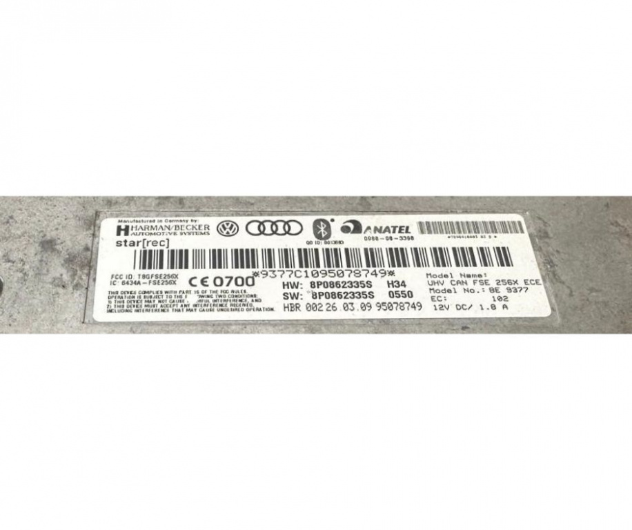 Modul bluetooth,8P0862335S,Audi A4 B7,An