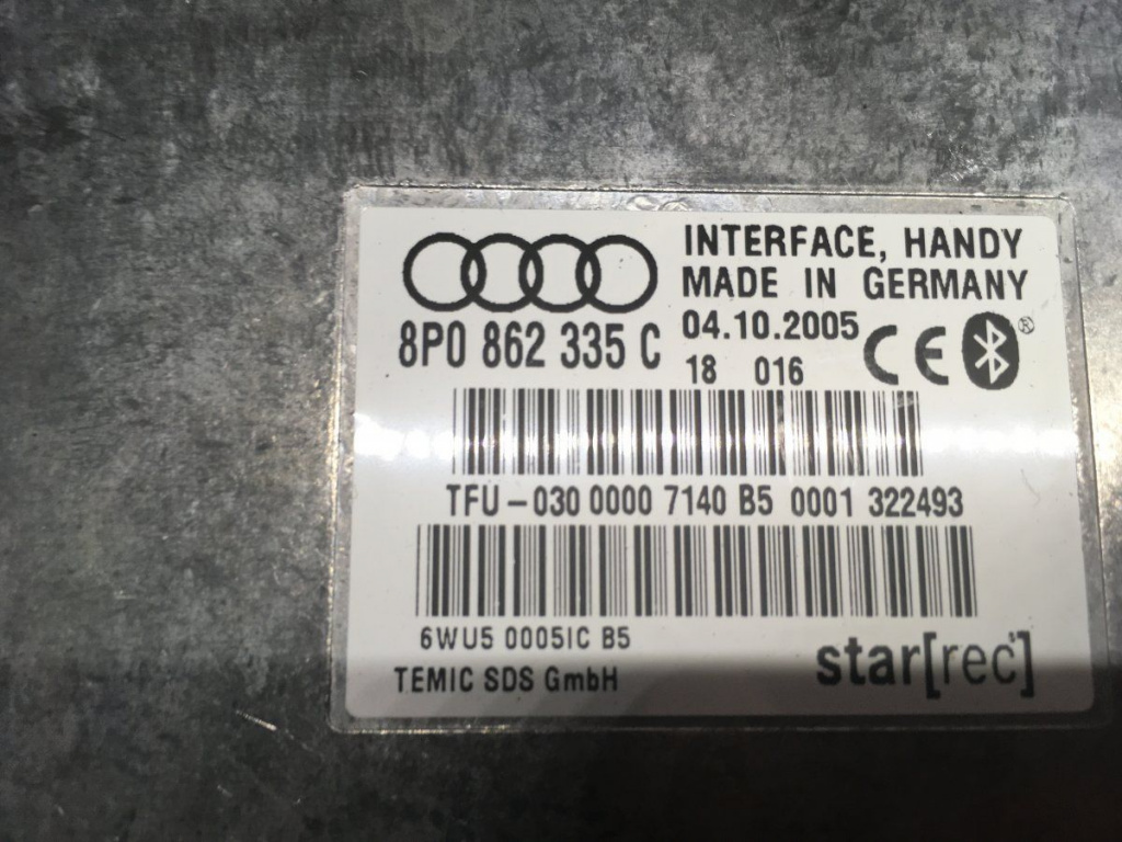Modul bluetooth Audi A3 8P cod: 8p086233