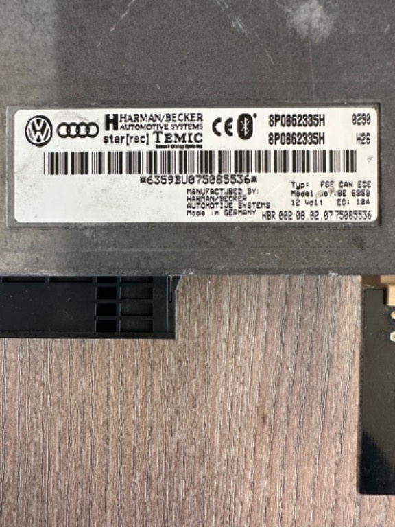 Modul bluetooth Audi a4 b7 cod 8P0862335