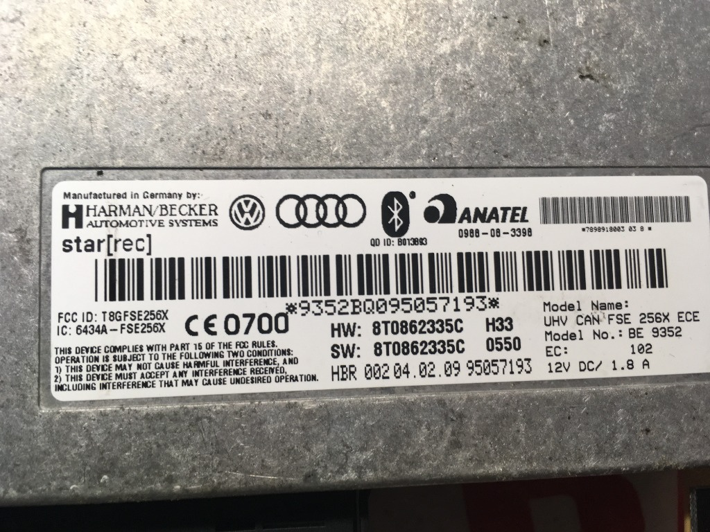 Modul bluetooth Audi A4 B8 cod: 8t086233